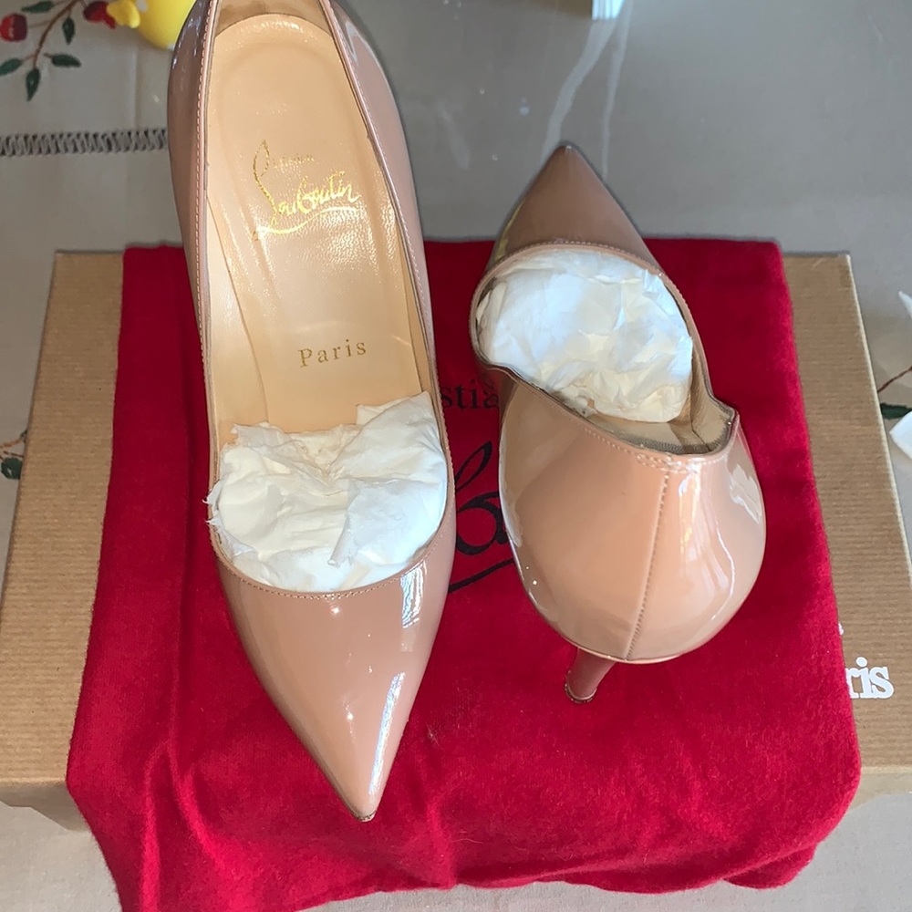 Pigalle Patent Calf Louboutin 100 mm